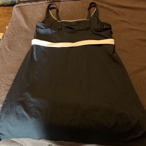 Black and white Land’s End Swimdress- worn once
